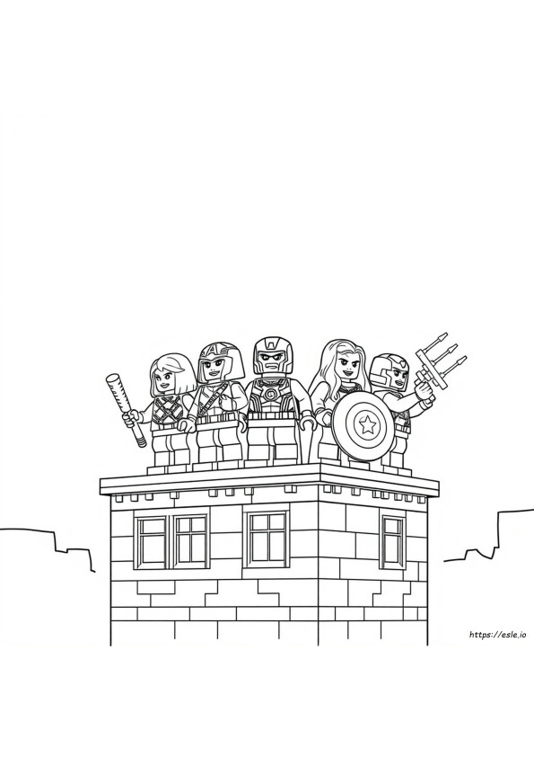 Lego Avengers Mewarnai