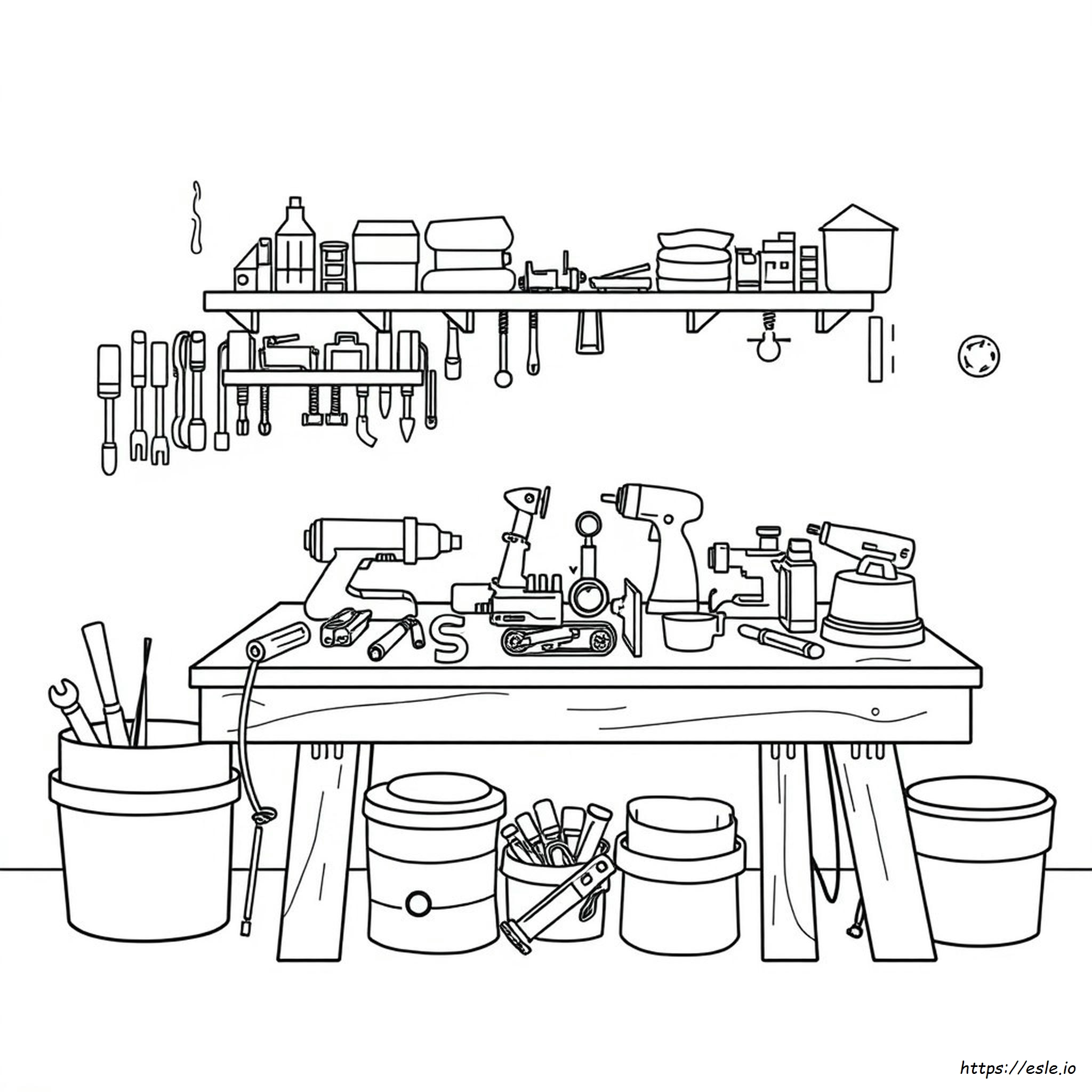 Tools And Machines Coloring Pages