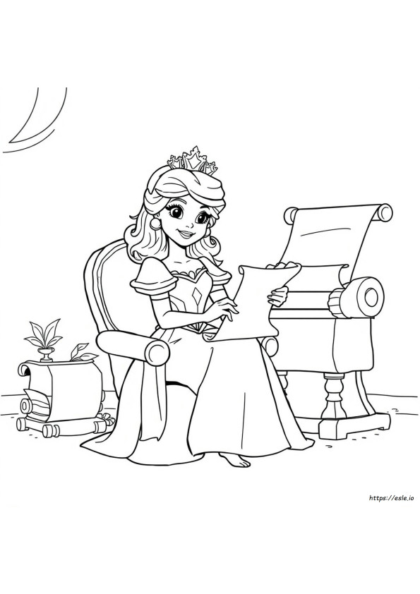 Printing Princess Coloring Pages