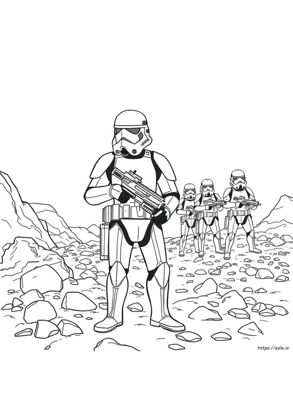 Scout Trooper Stormtrooper Coloring Page