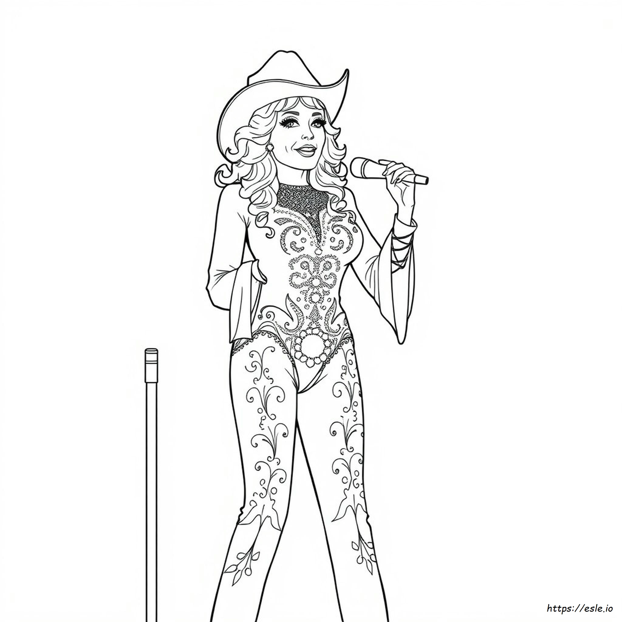 Dolly Parton Coloring Page Free