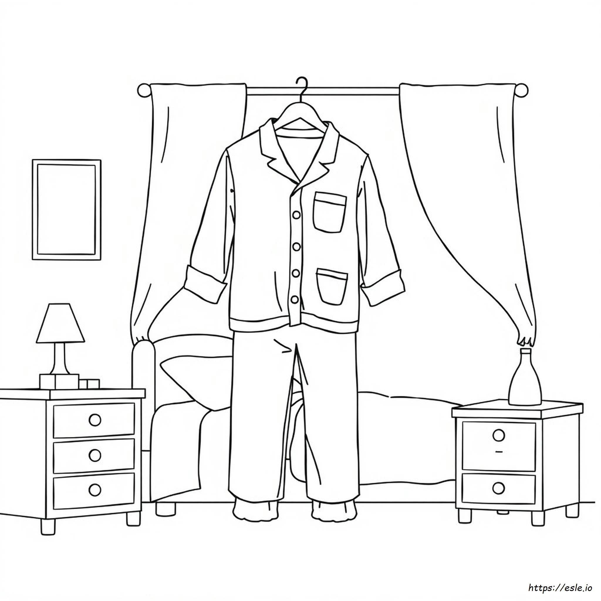 Coloring Page Of Pajamas