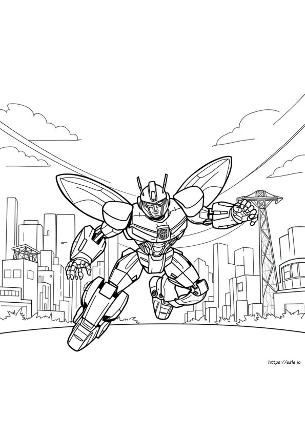 Coloriage Transformer Bumblebee