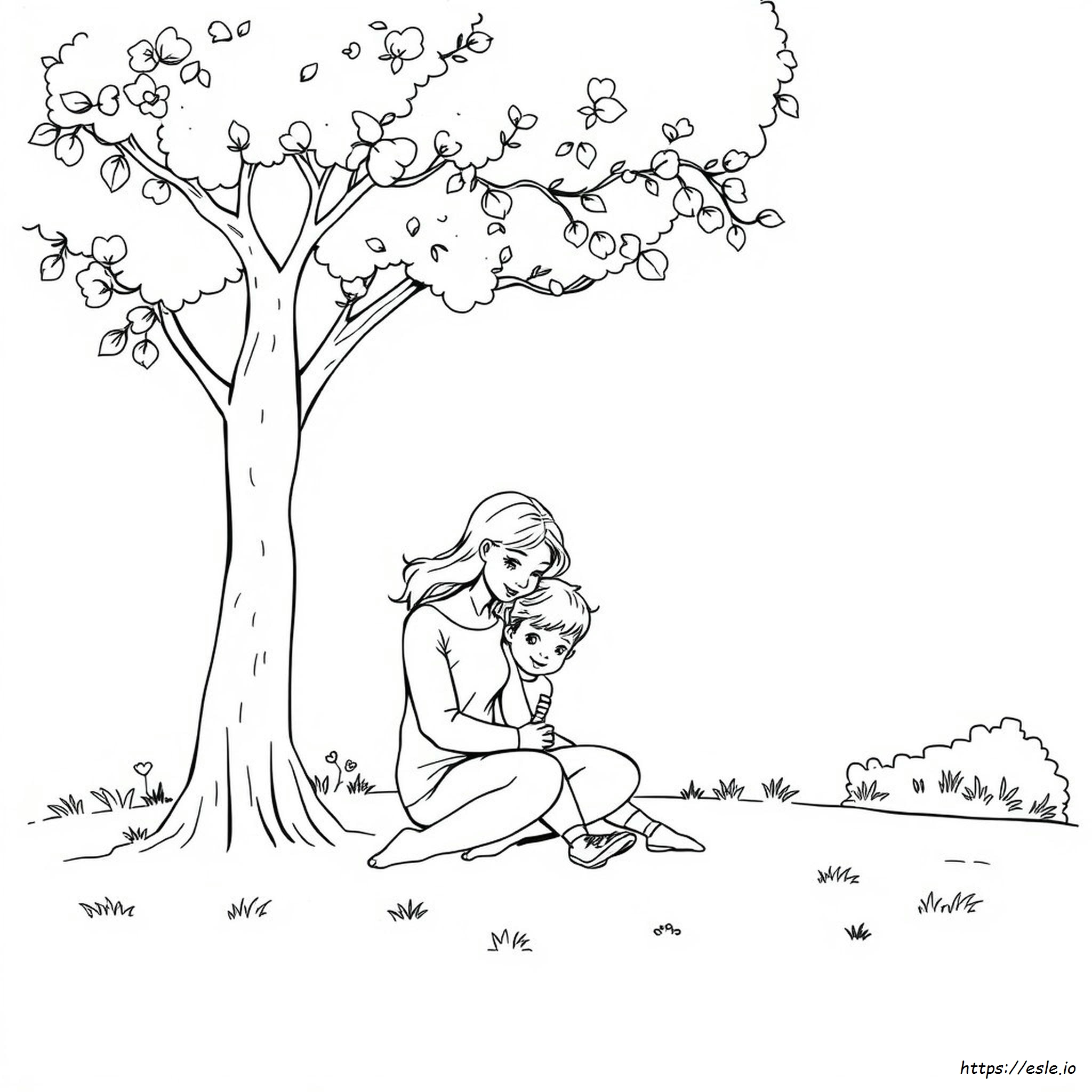 Coloriage Maman À Imprimer