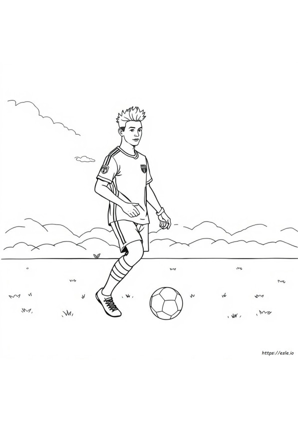 Neymar Colouring Pages