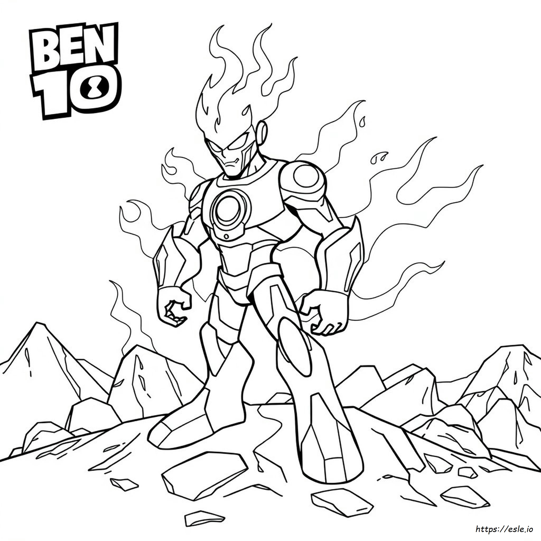 Kolorowanki Ben 10 Inferno