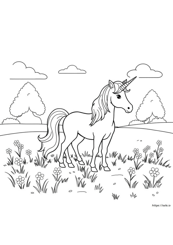 Unicorn Coloring Printable