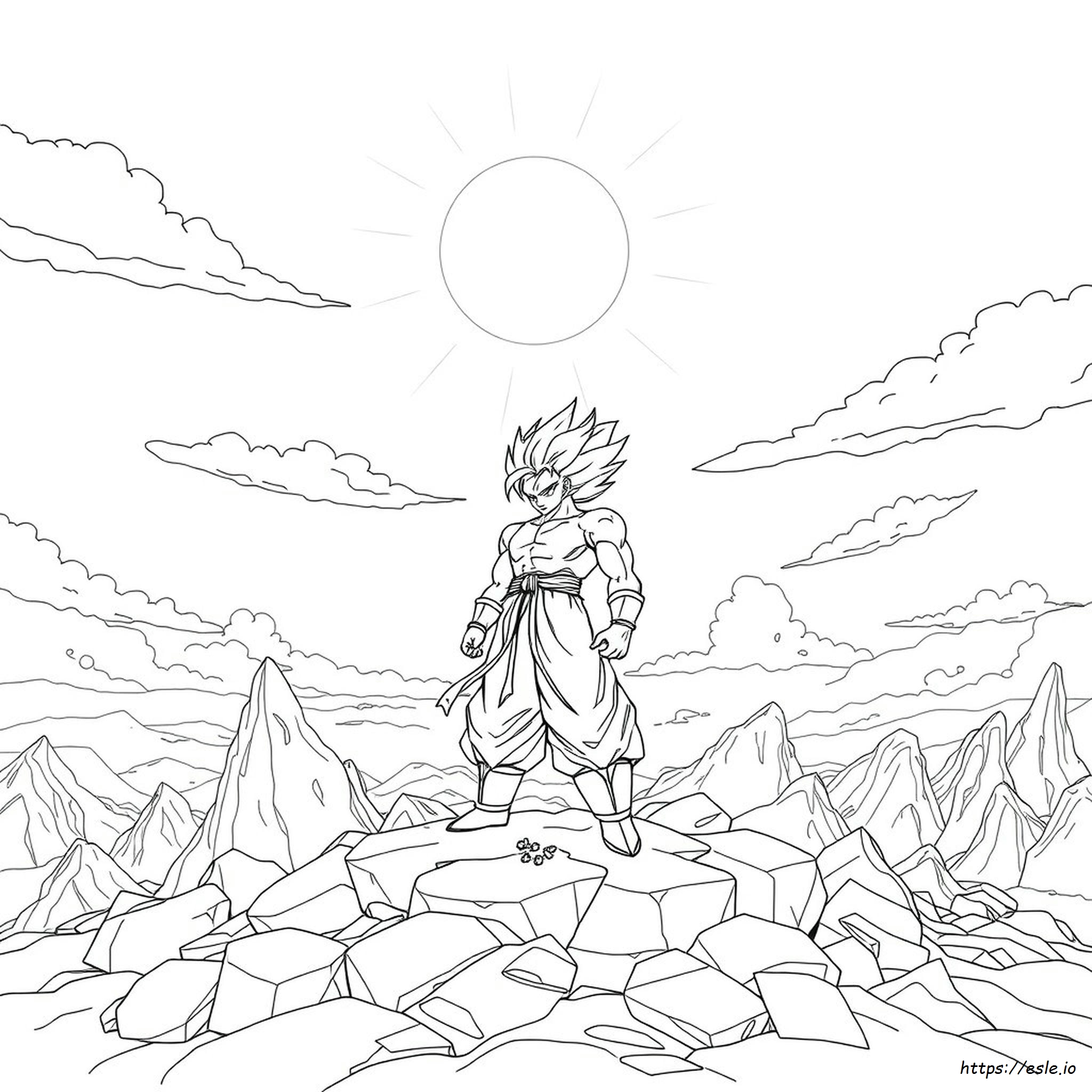 Ultra Gogeta Coloring Pages