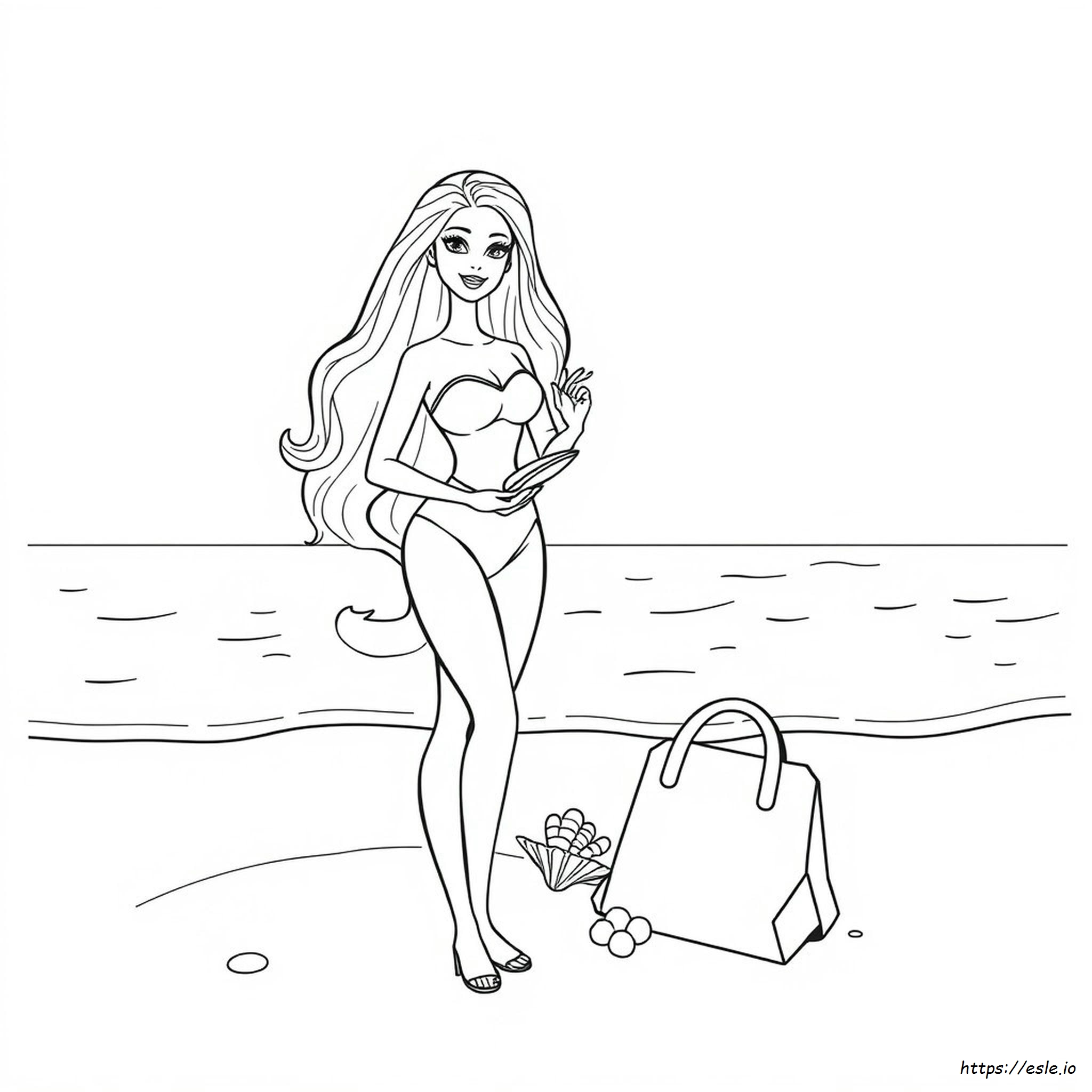 Barbie Drawing For Coloring