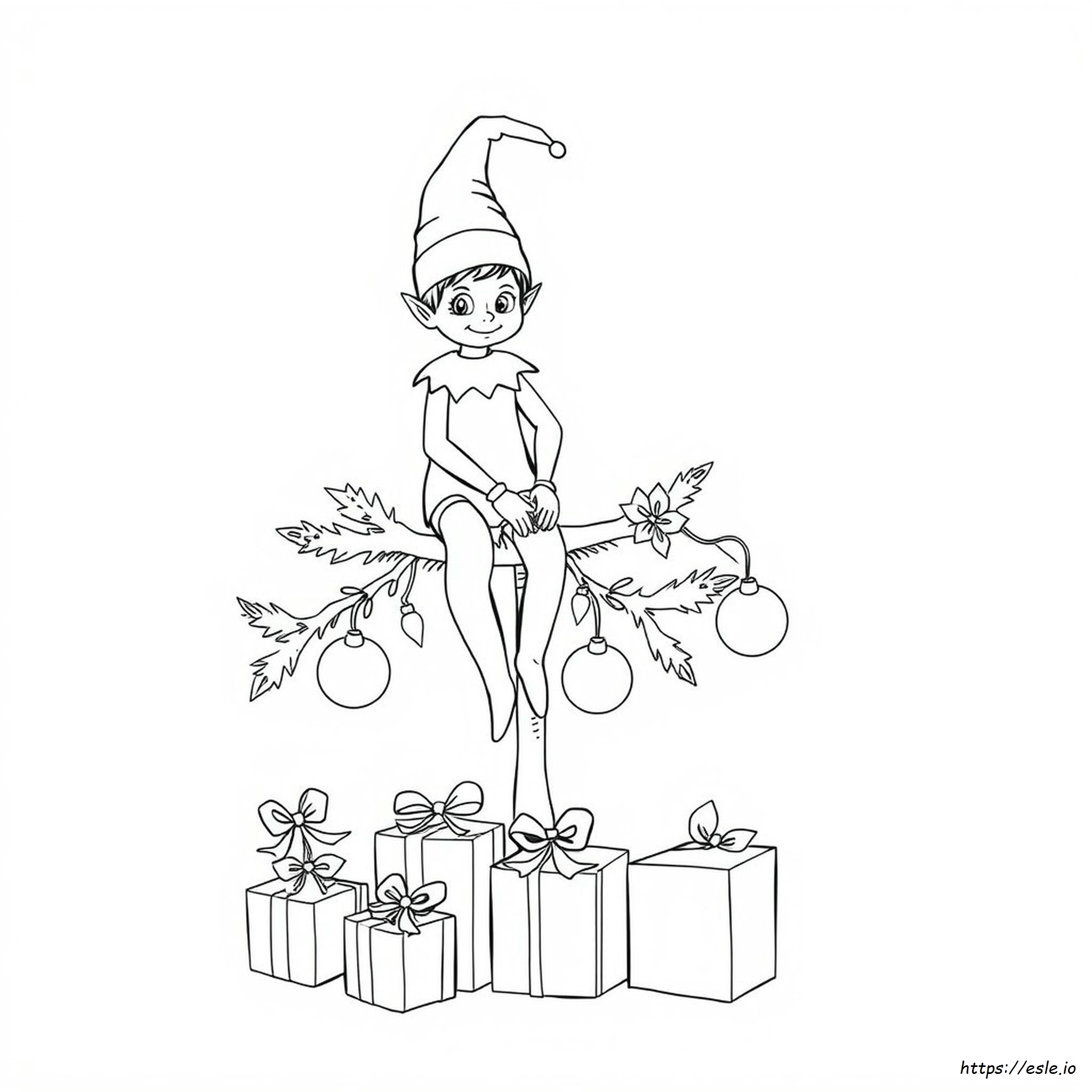Elf On The Shelf Colouring Book