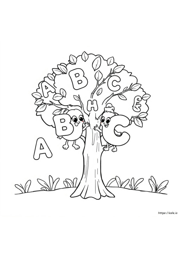 Chicka Chicka 123 Coloring Pages