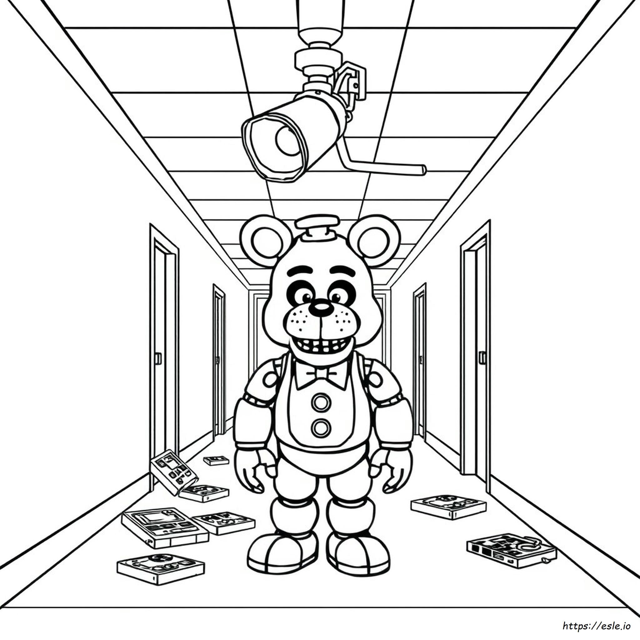 Fnaf Security Breach Coloring Pages Freddy