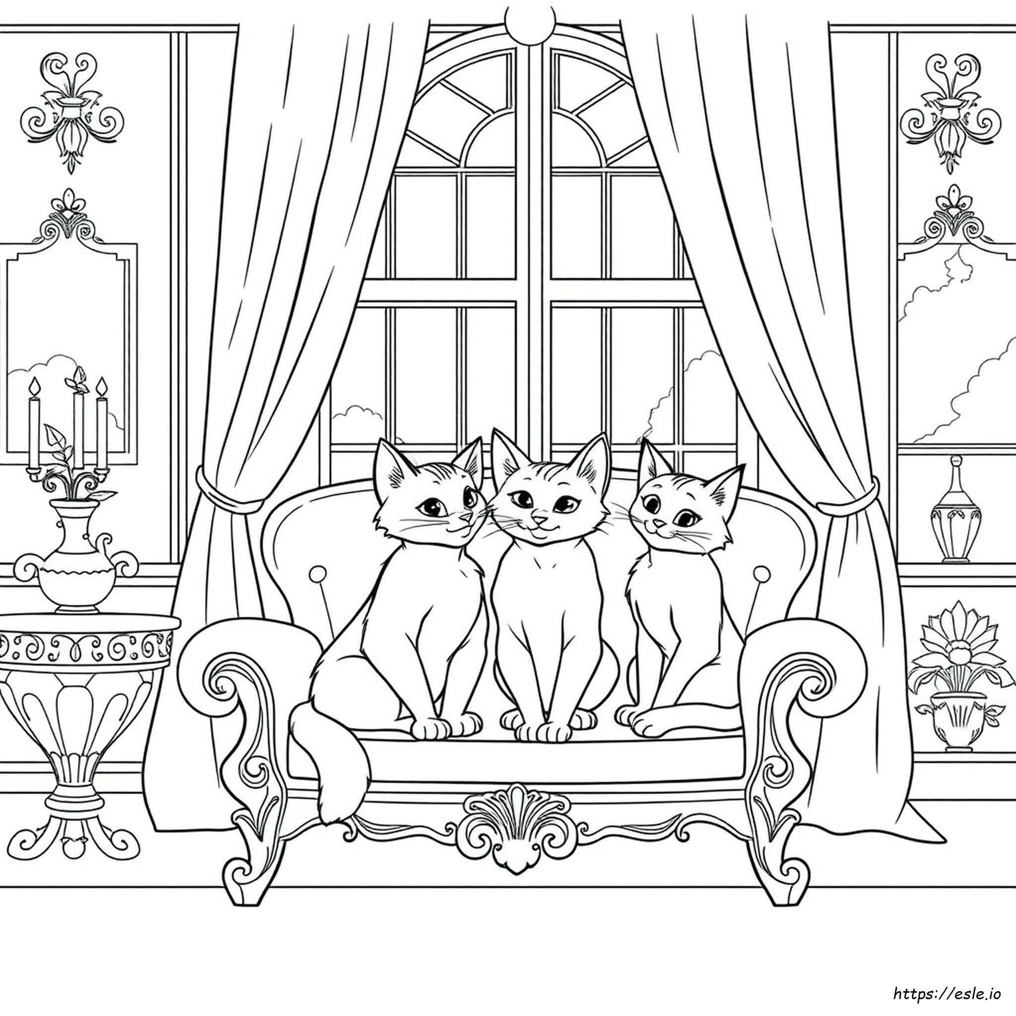 Family Aristocats Coloring Pages