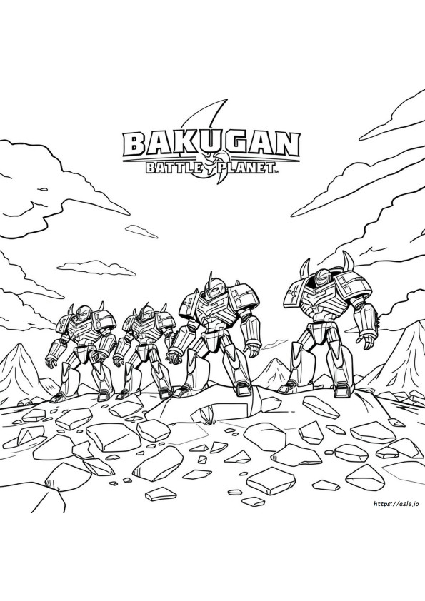 Bakugan Battle Planet: Disegni Da Colorare