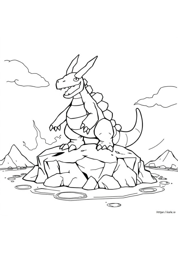 Guzzlord Pokemon Coloring Page