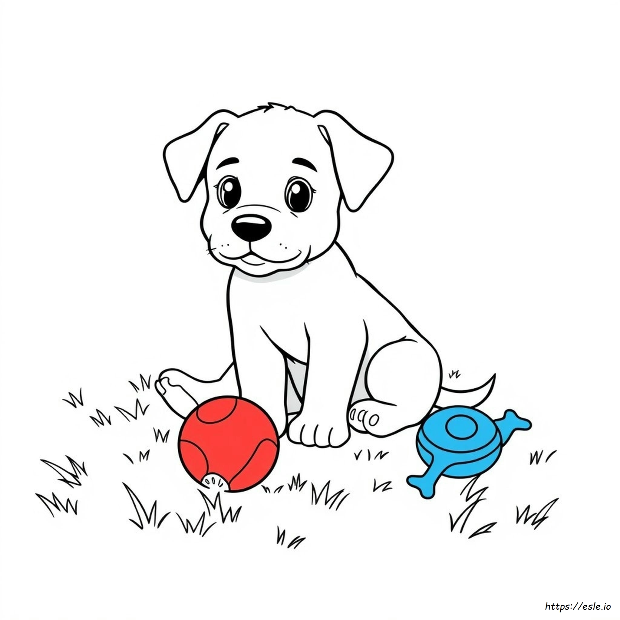 Puppy For Colouring