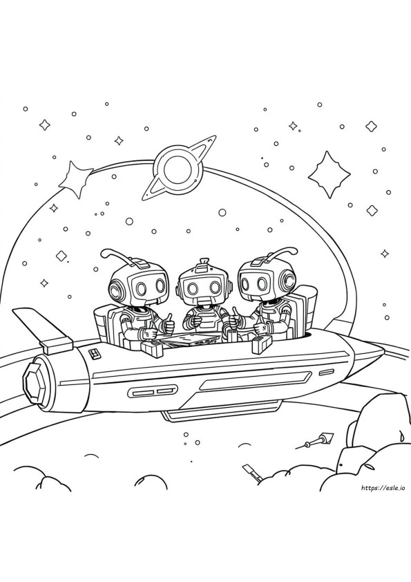 Tobot Galaxy Detectives Színező Oldalak