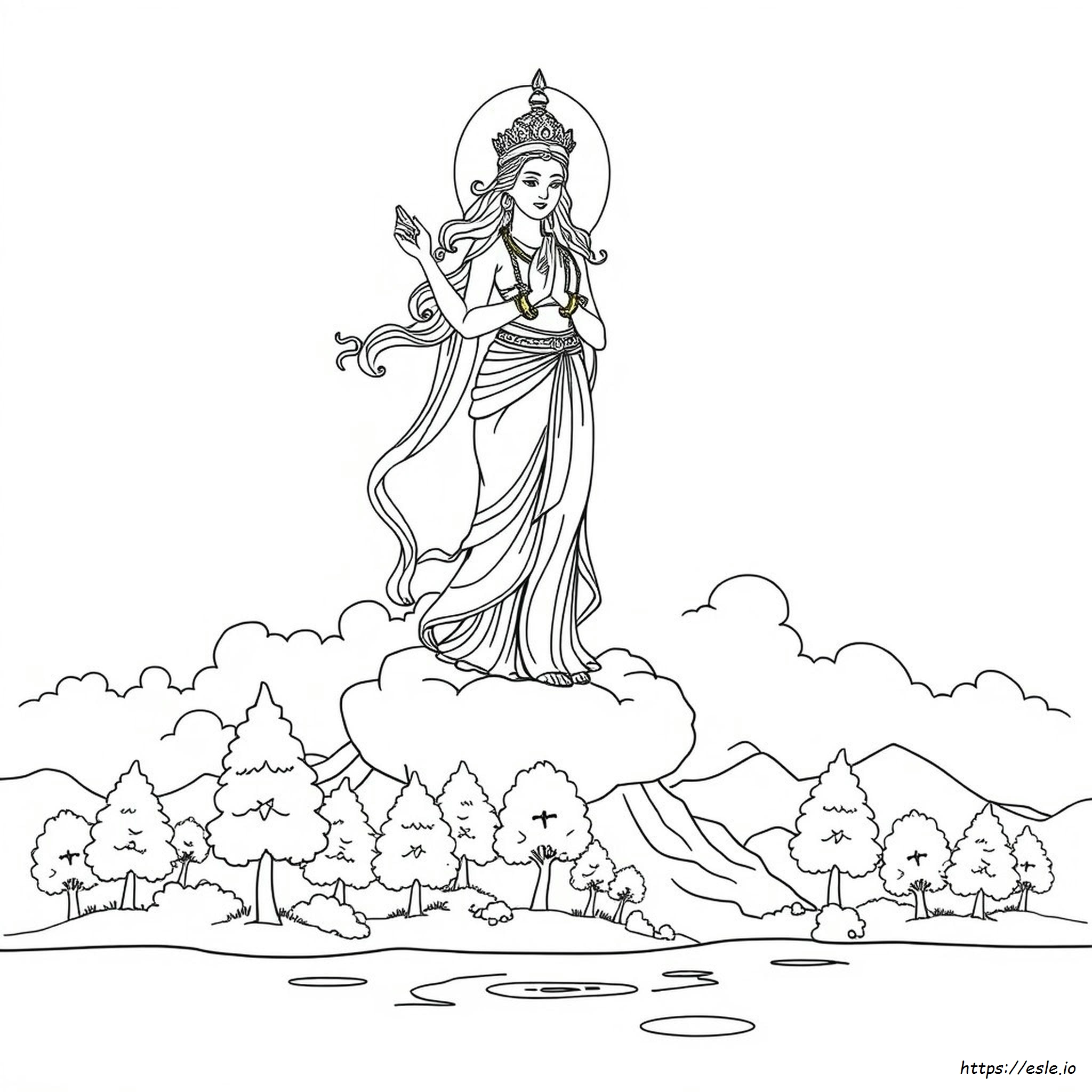 Goddess Colouring Pages