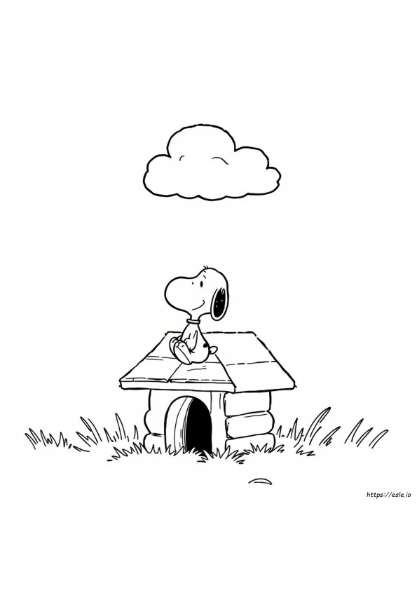 Snoopy De Colorat Gratuit