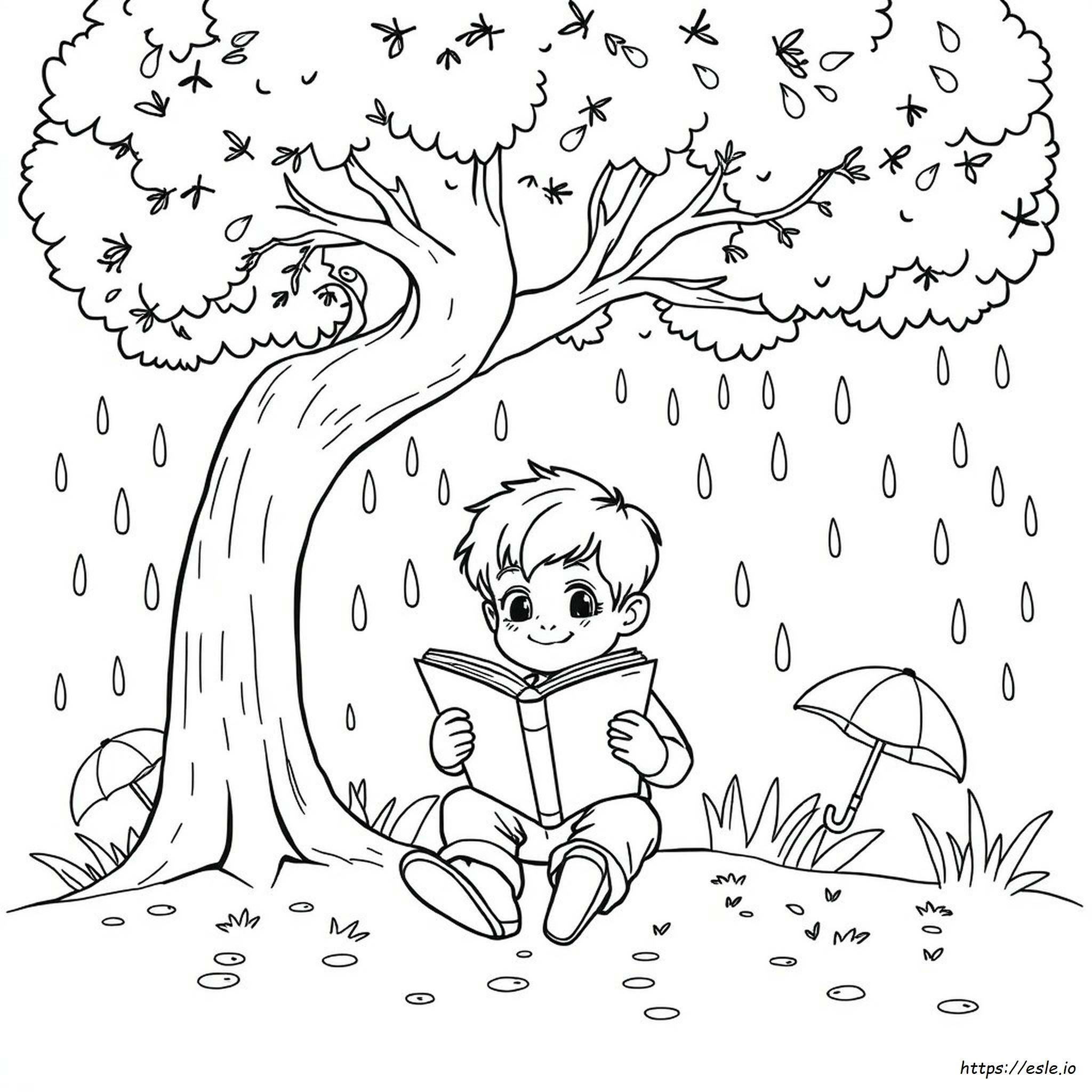 Coloriages Gratuits À Imprimer Sur Le Thème De La Saison Des Pluies