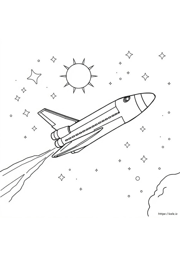 Ônibus Espacial Para Colorir