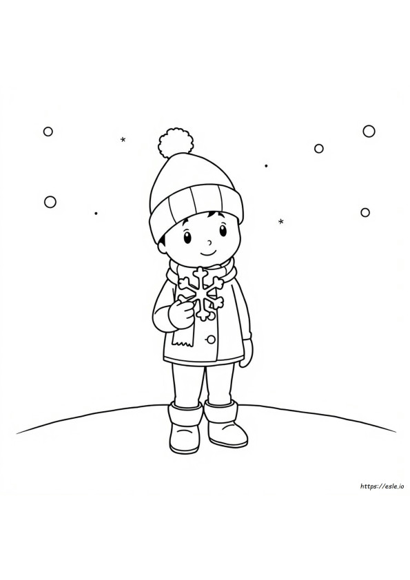 Chapéu De Inverno Para Colorir