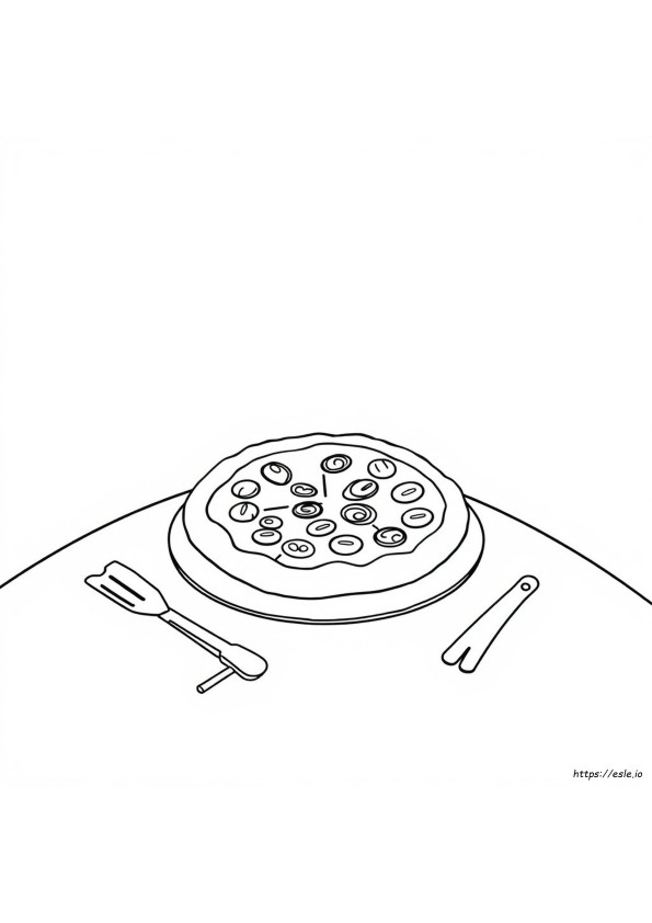 Coloriage Pizza À Imprimer