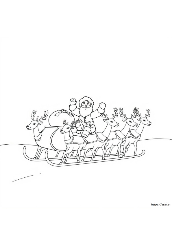 Santa For Colouring