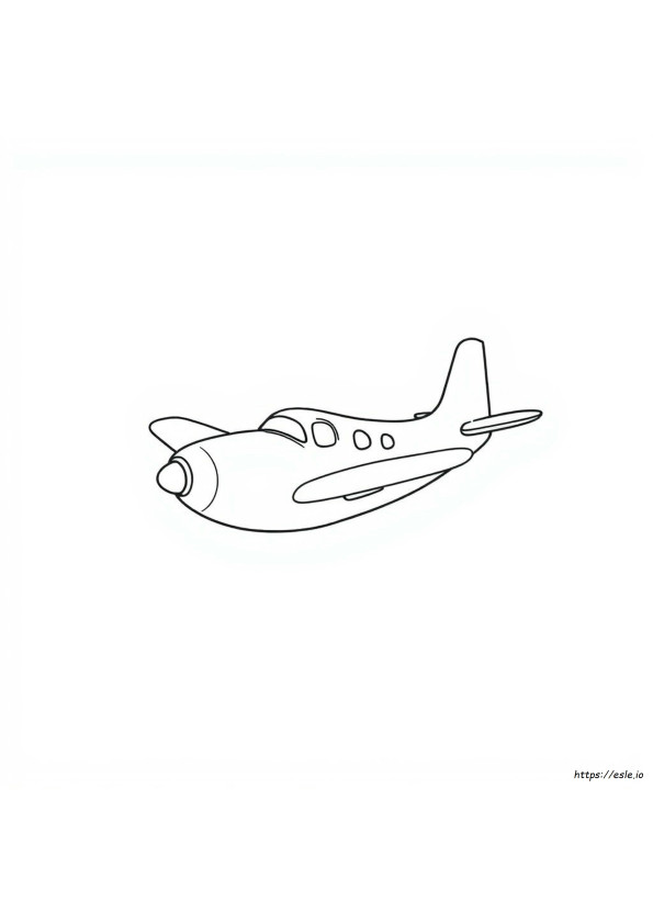 Einfaches Flugzeug Ausmalbilder