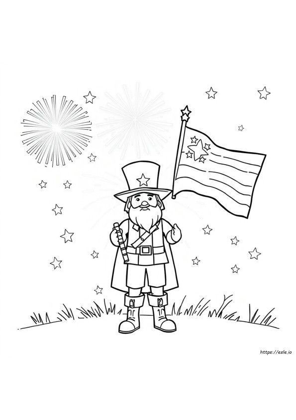 無料の愛国的なぬりえプリント