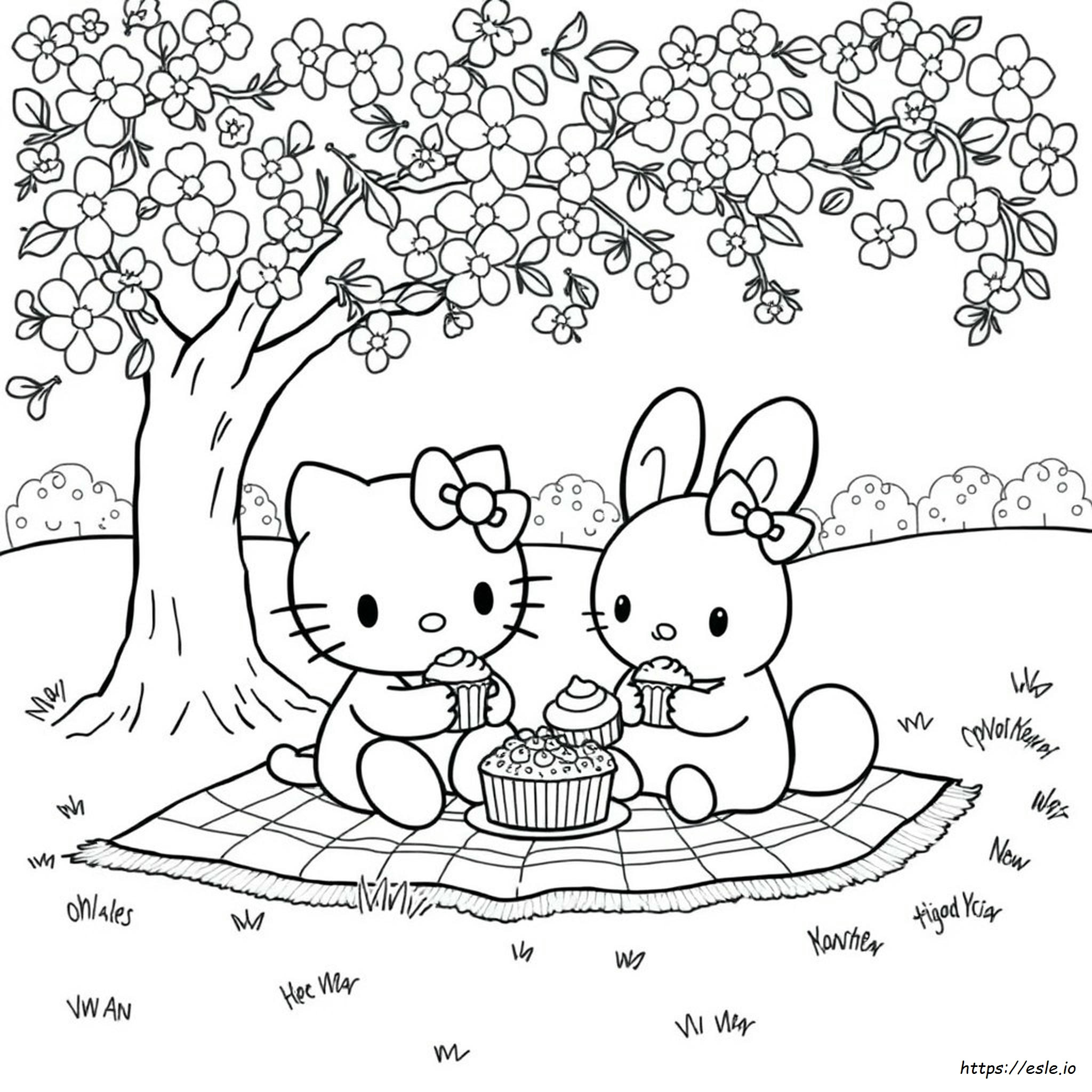 Kostenlose Hello Kitty & Cinnamoroll Ausmalbilder Zum Ausdrucken