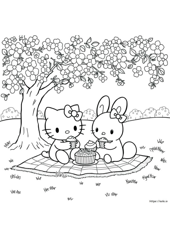 Hello Kitty Cinnamoroll Disegni Da Colorare Gratis