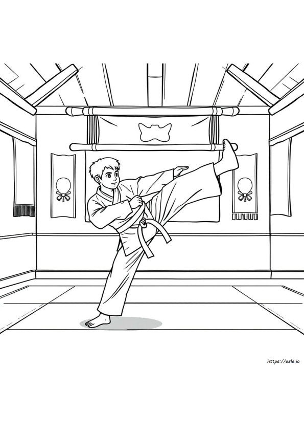 Karate Színező Képek