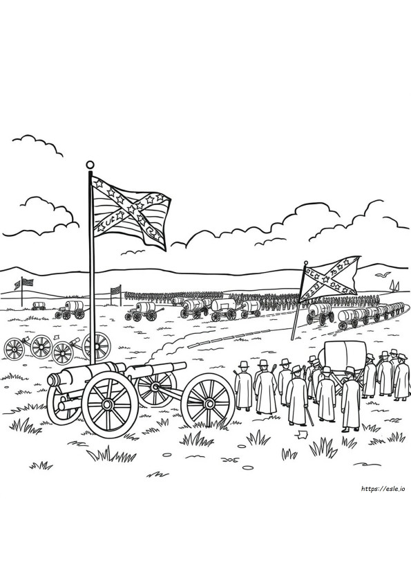 Civil War Coloring Sheets