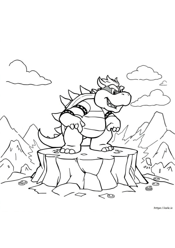 Bowser Mario Kolorowanki Do Druku