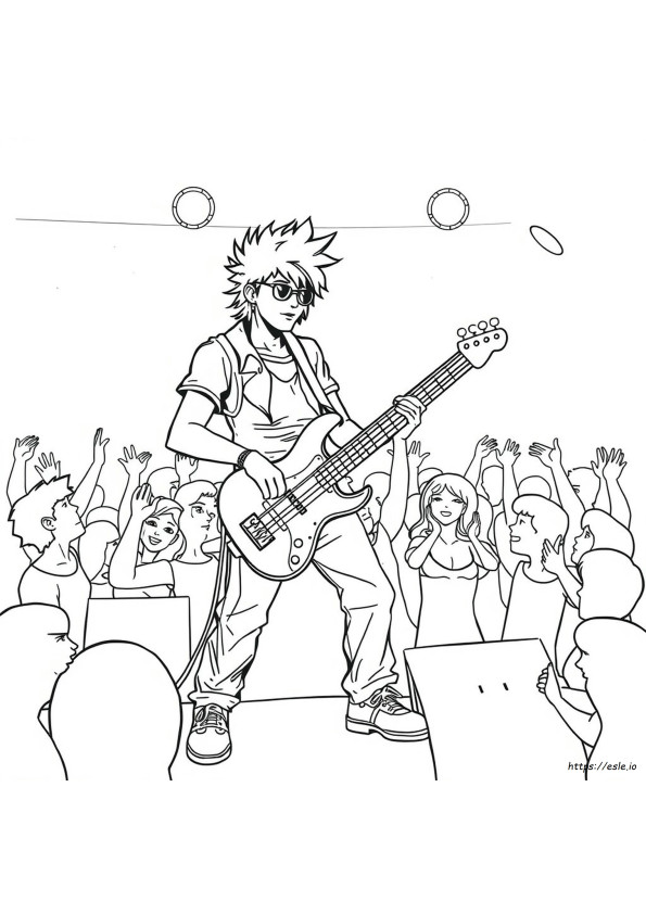 Punk Coloring Pages