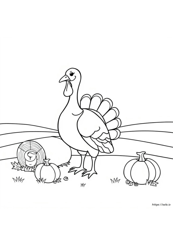 Free Coloring Pages Of A Turkey