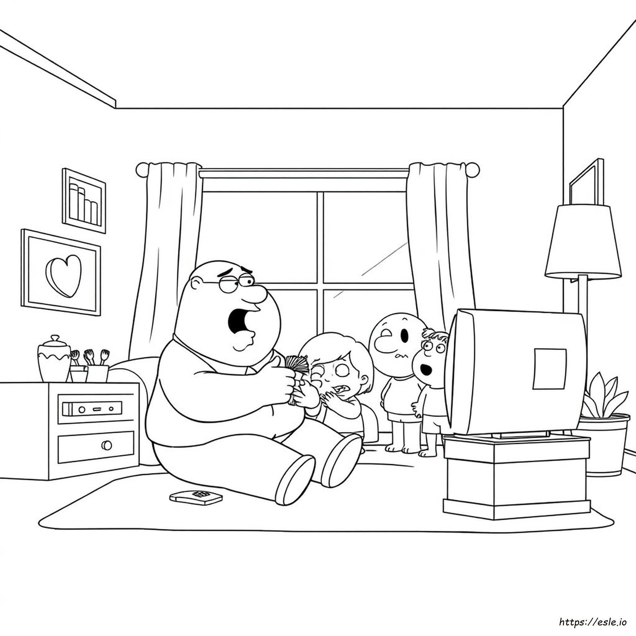 Family Guy Coloring Pages Peter