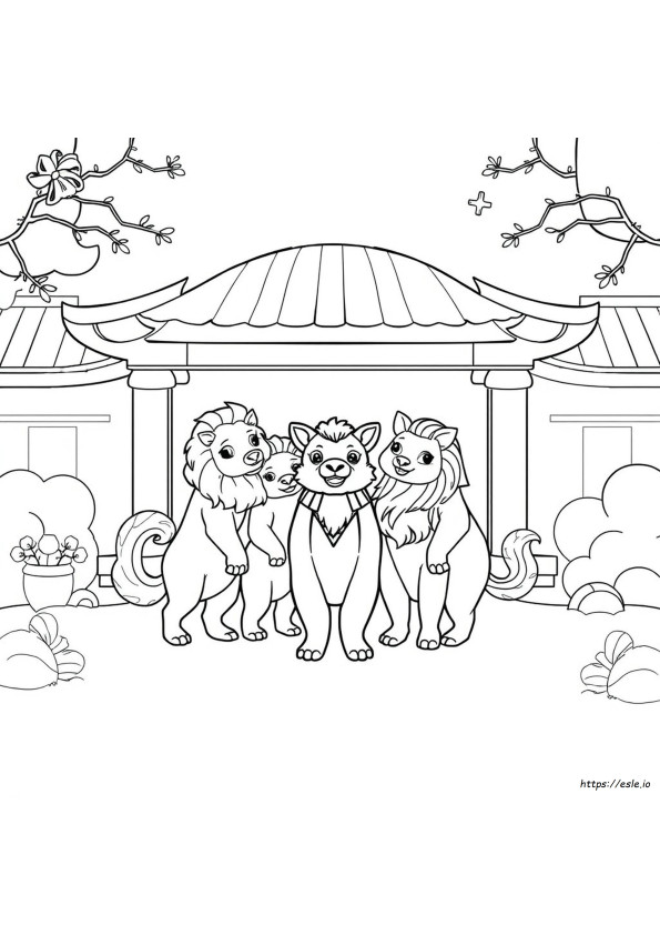 Gambar Mewarnai Zodiak Cina