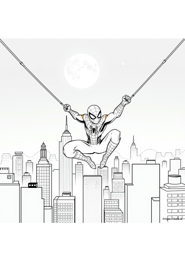 Spiderman Coloring Drawing