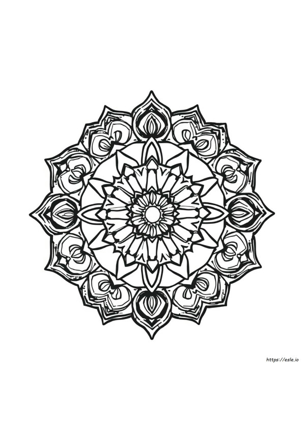 Mandala Dikişi Boyama Sayfaları