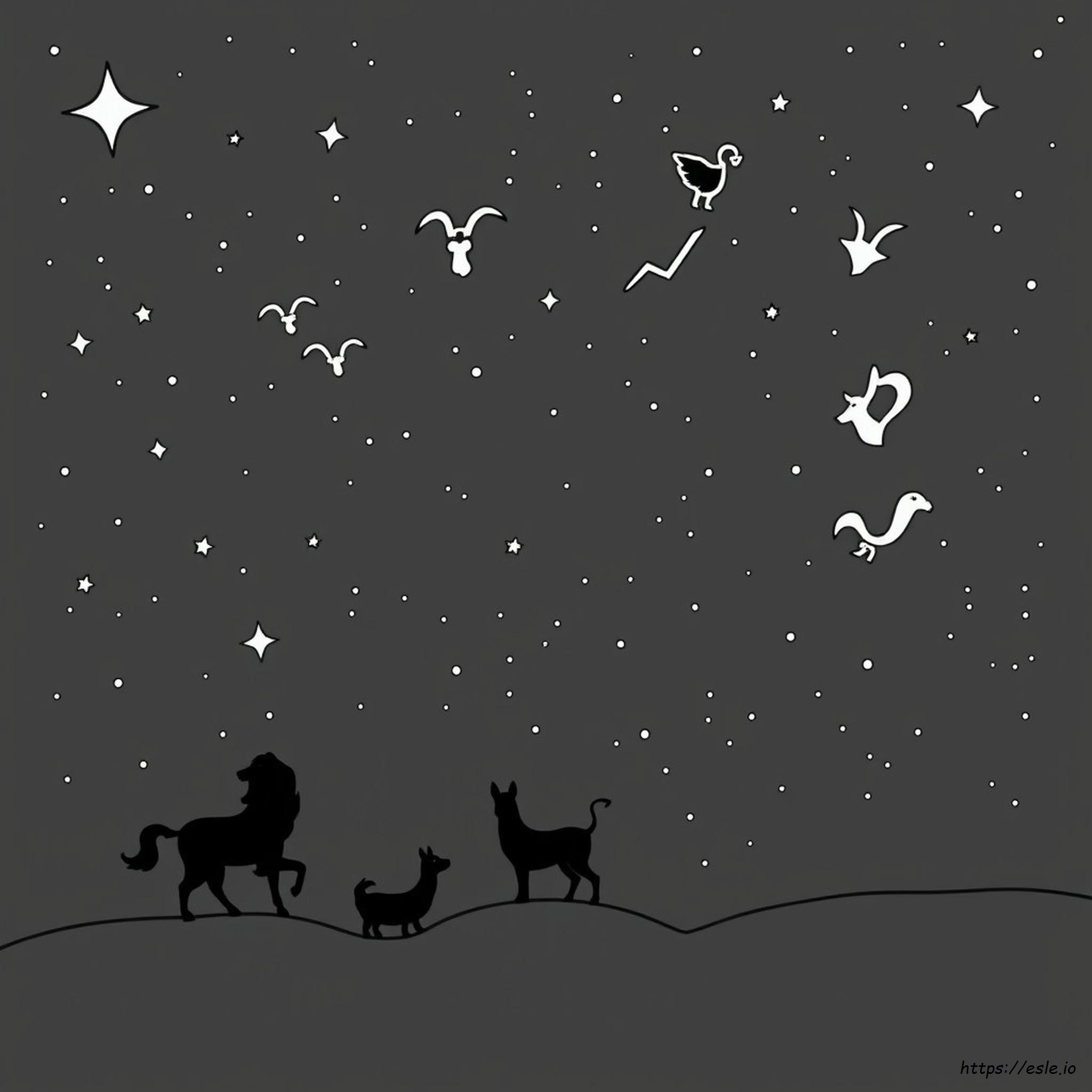 Dark Zodiac Coloring Pages
