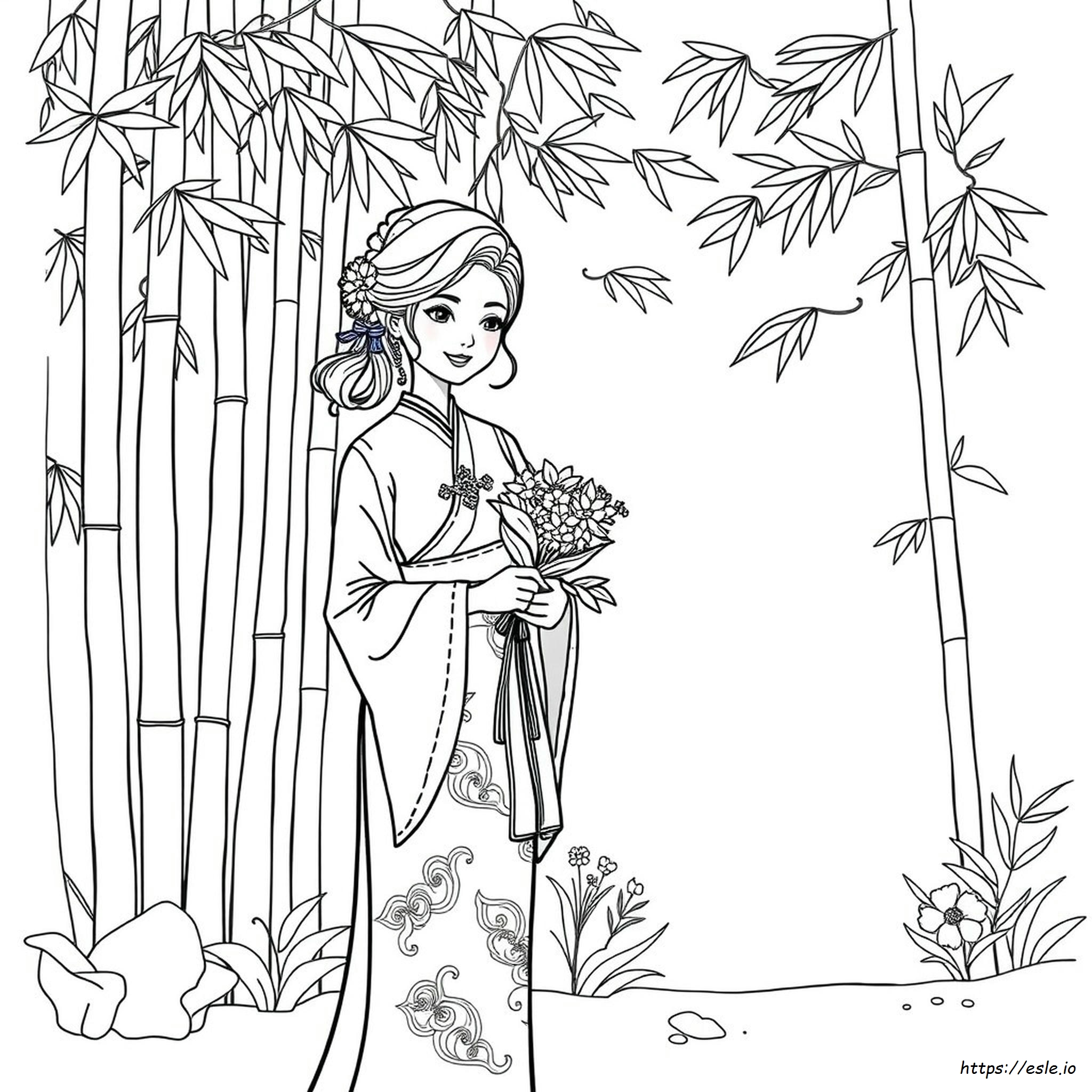 Coloriage Asiatique