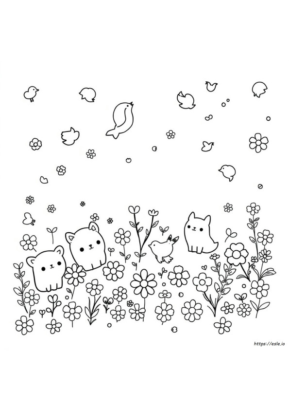 Disegni Da Colorare Kawaii Doodle Stampabili