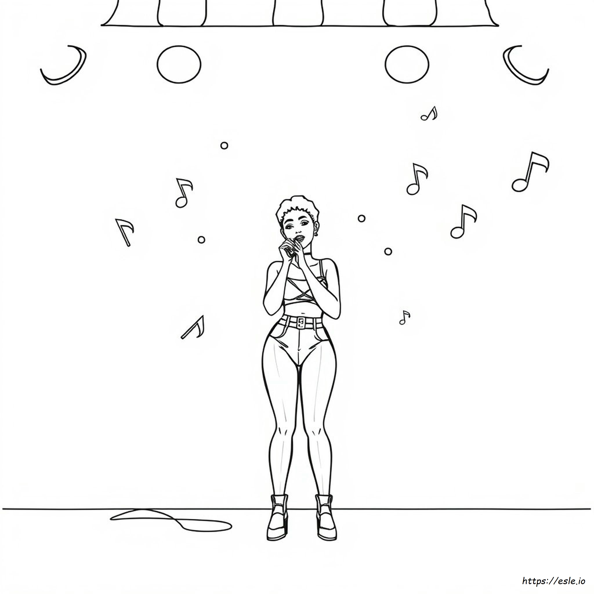 Coloriages Rihanna