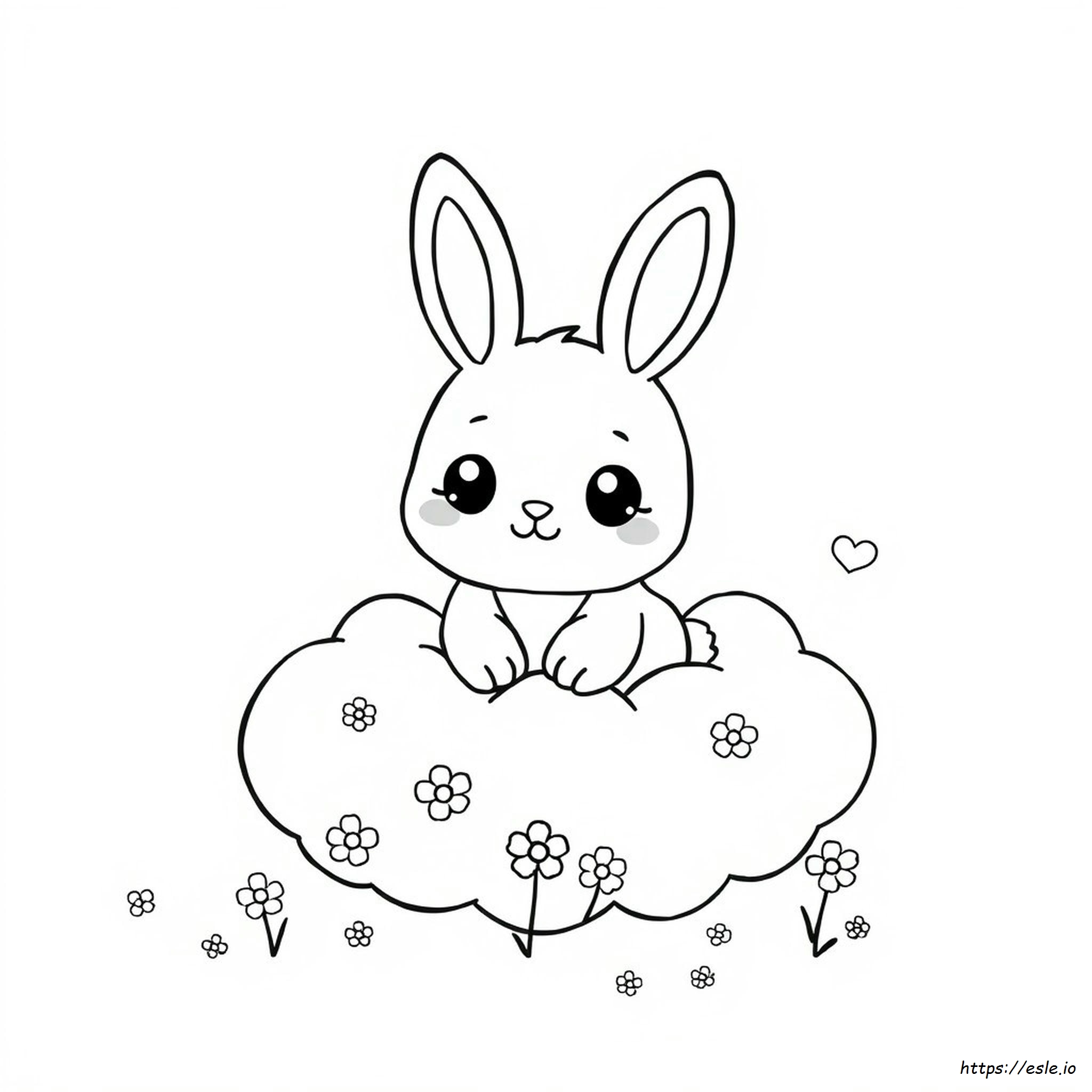 Kawaii Bunny Coloring Pages