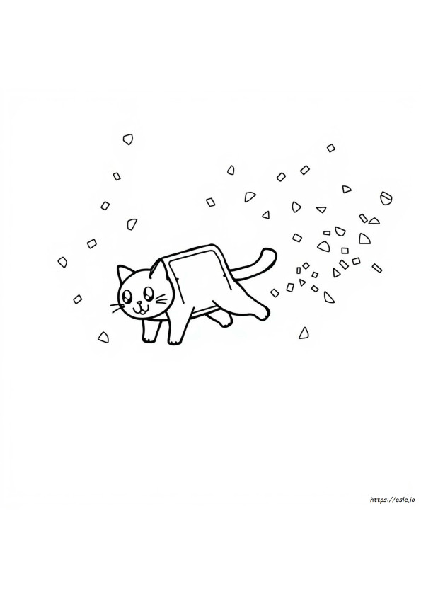Nyan Kedi Boyama Sayfası