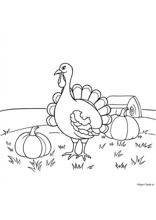 Color Picture Turkey Printable