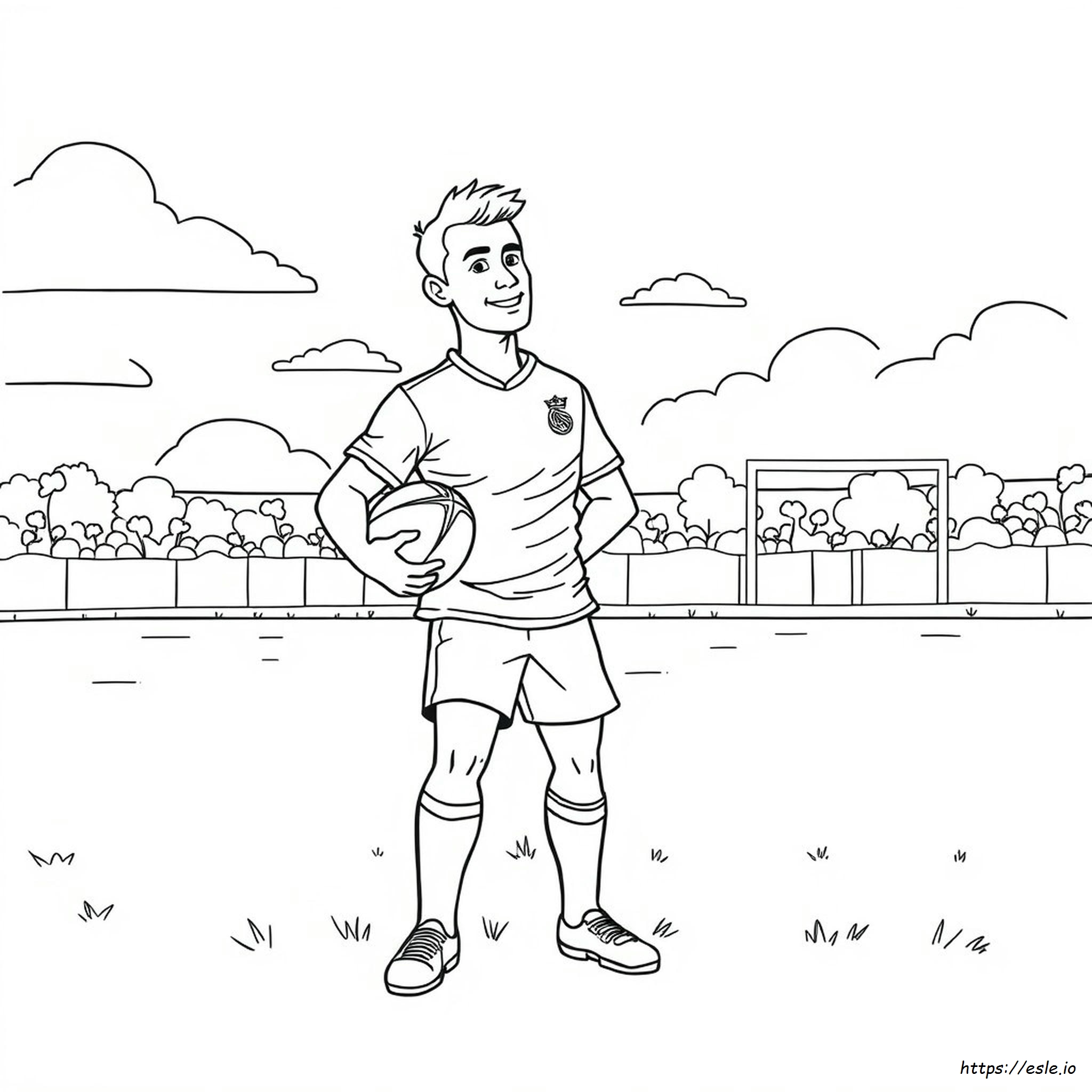 Gamabr Mewarnai Ronaldo