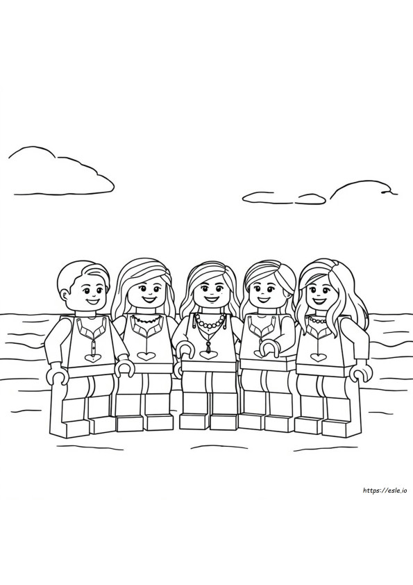 Kolorowanki Lego Friends